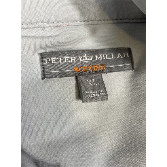 Peter Millar Wicking 1/4 Zip Pullover‎ Mens Size Extra Large Black Stretch Golf - Picture 9 of 14